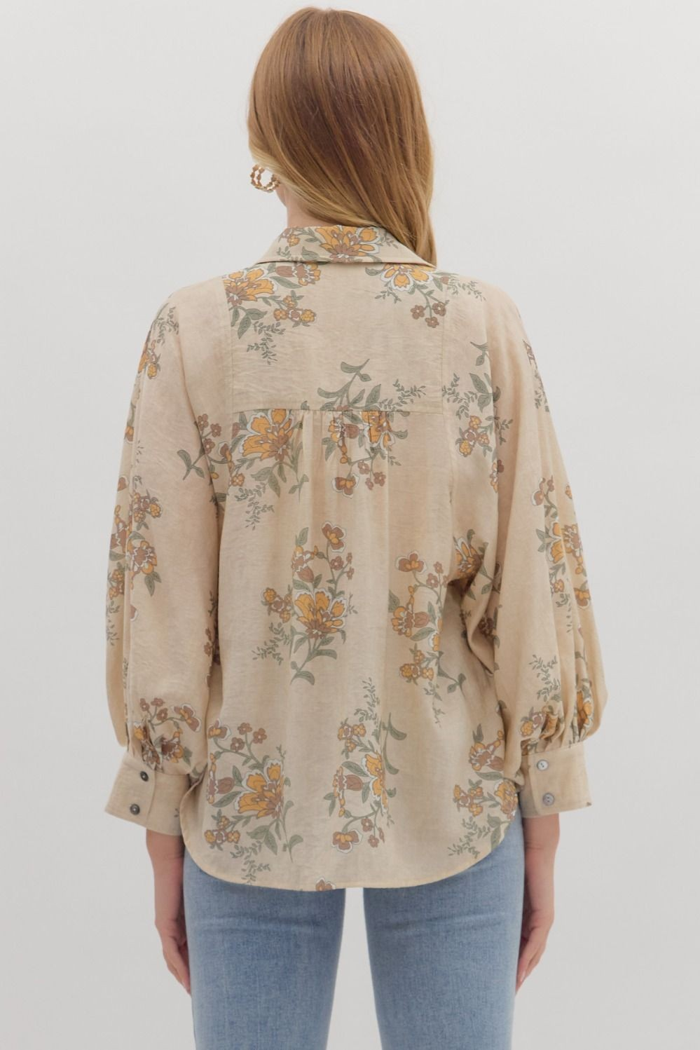 Floral Print Long Sleeve Top