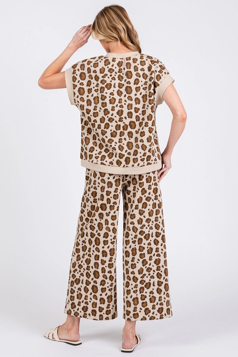The Desert Darling Leopard Lounge Set