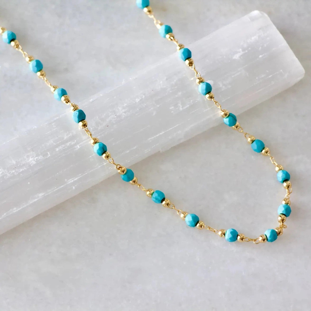 The Blue Skies Beaded Necklace