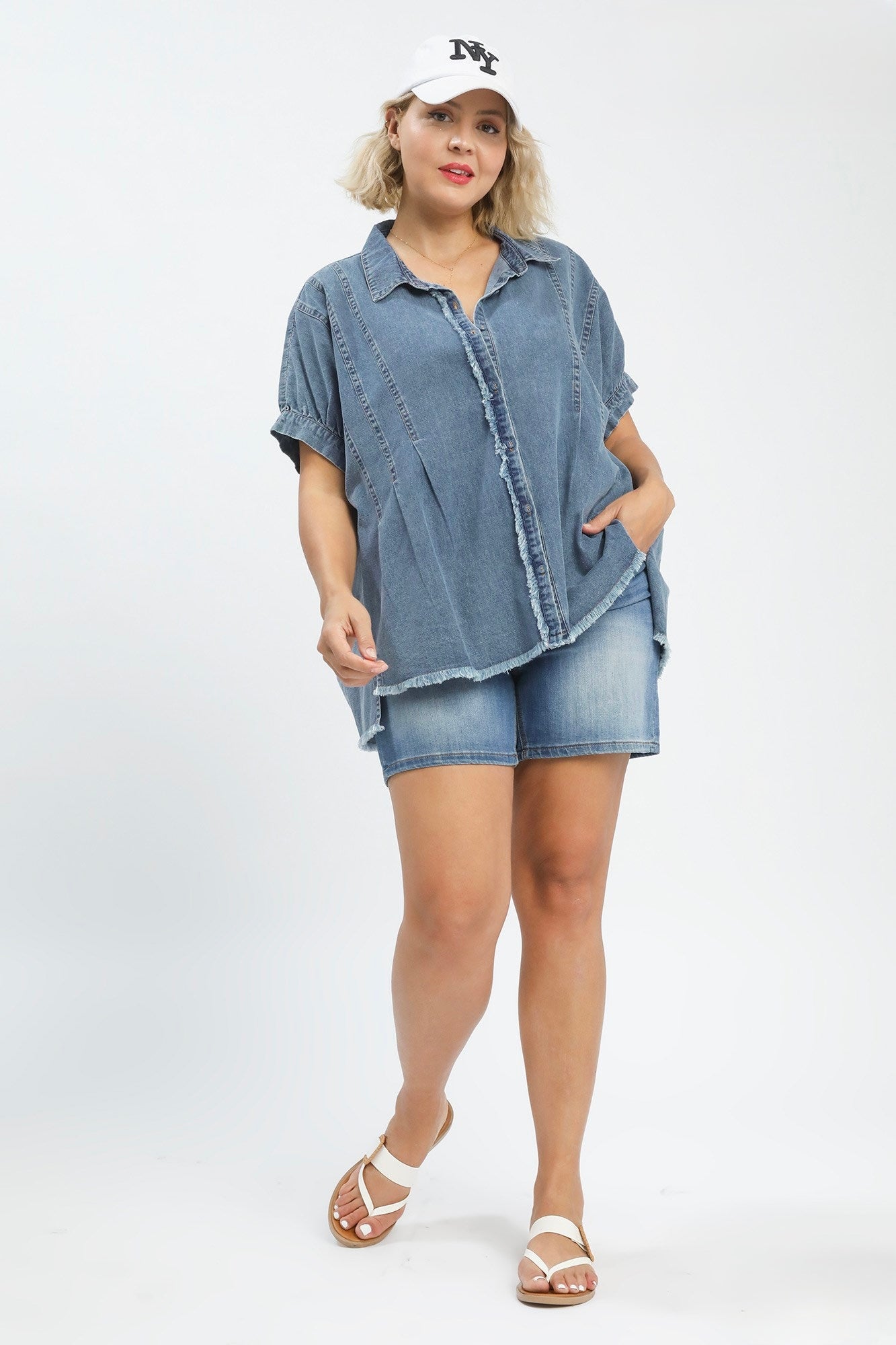 Denim Chill Button-Up