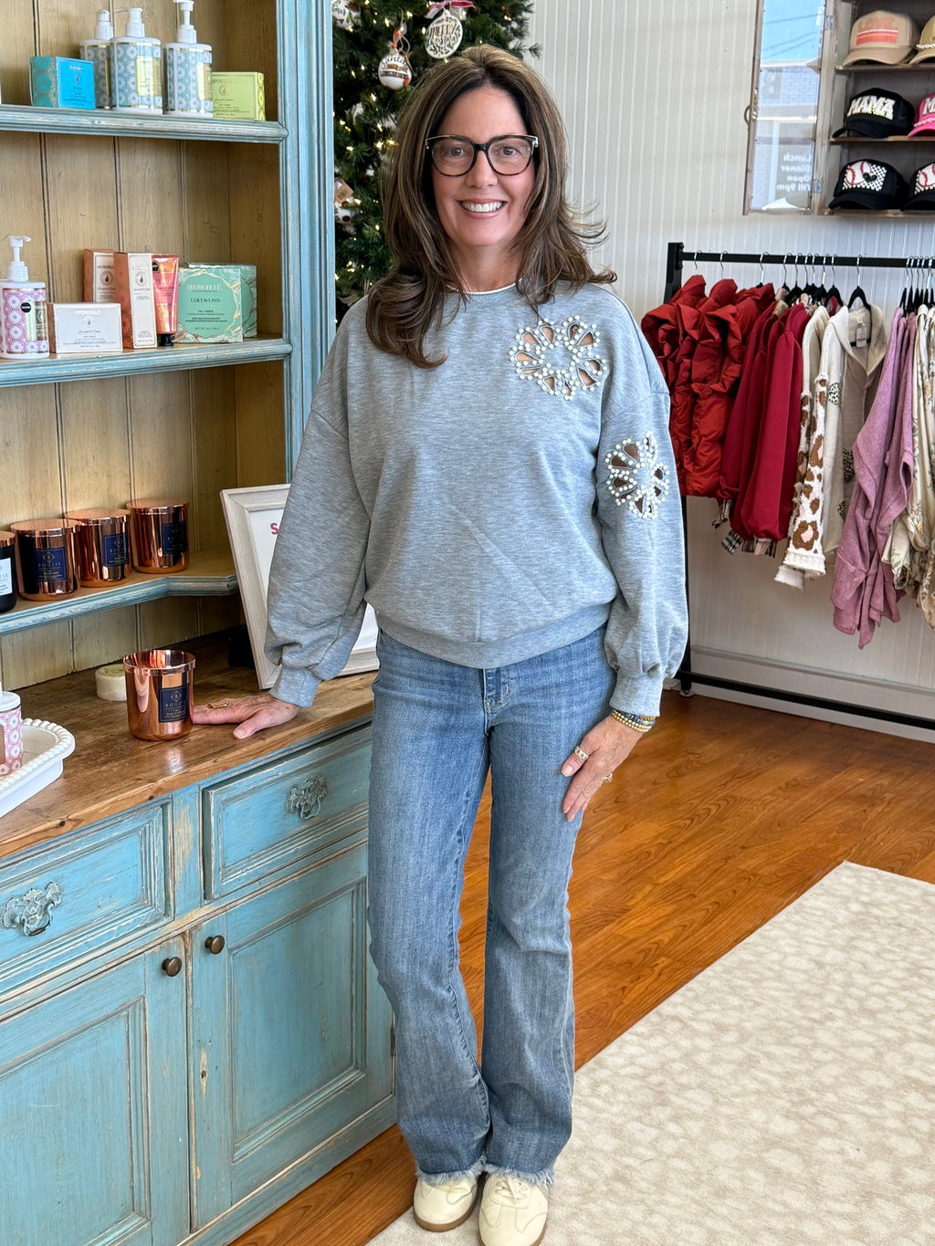 Pearls & Petals Sweatshirt