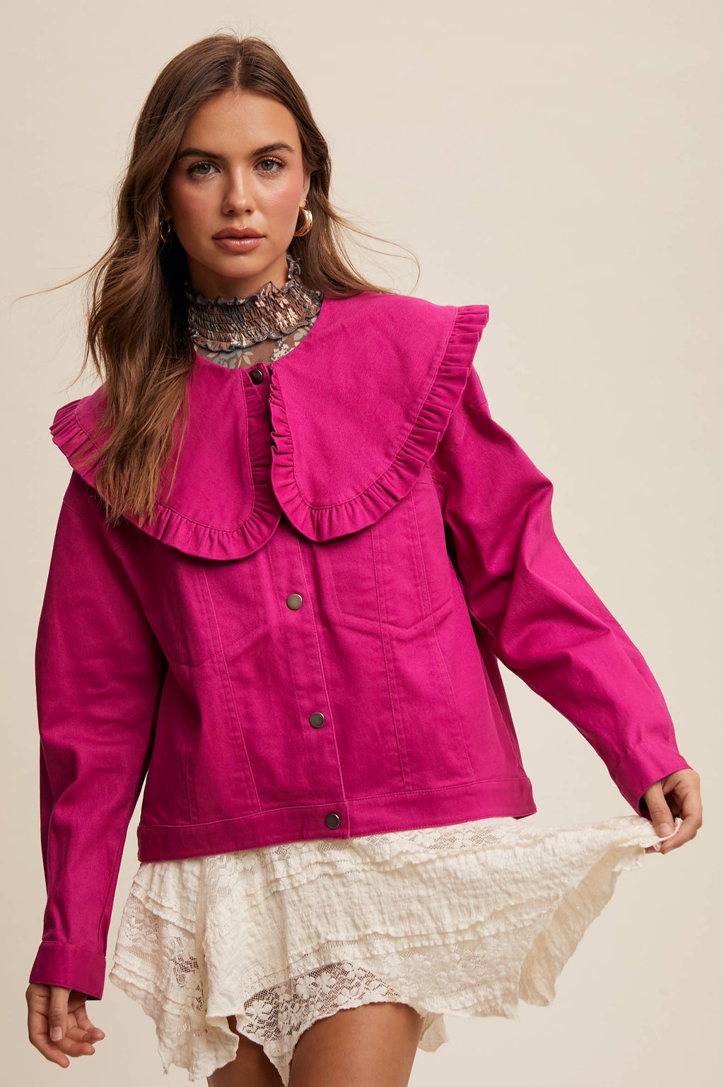 The Fuchsia Flutter Jacket