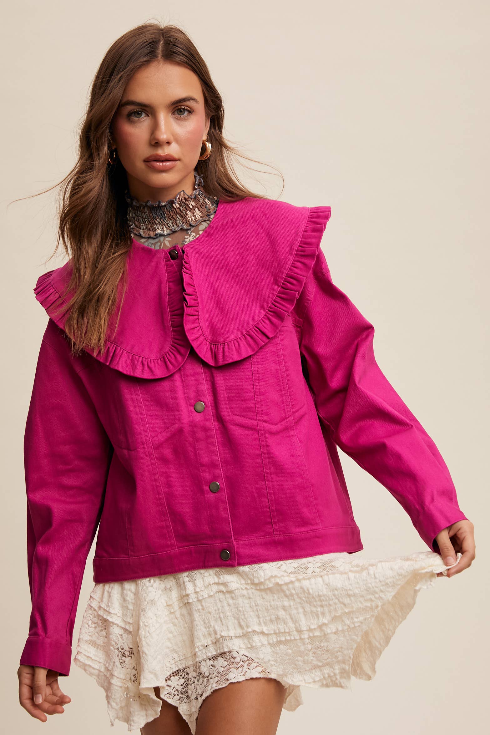The Fuchsia Flutter Jacket