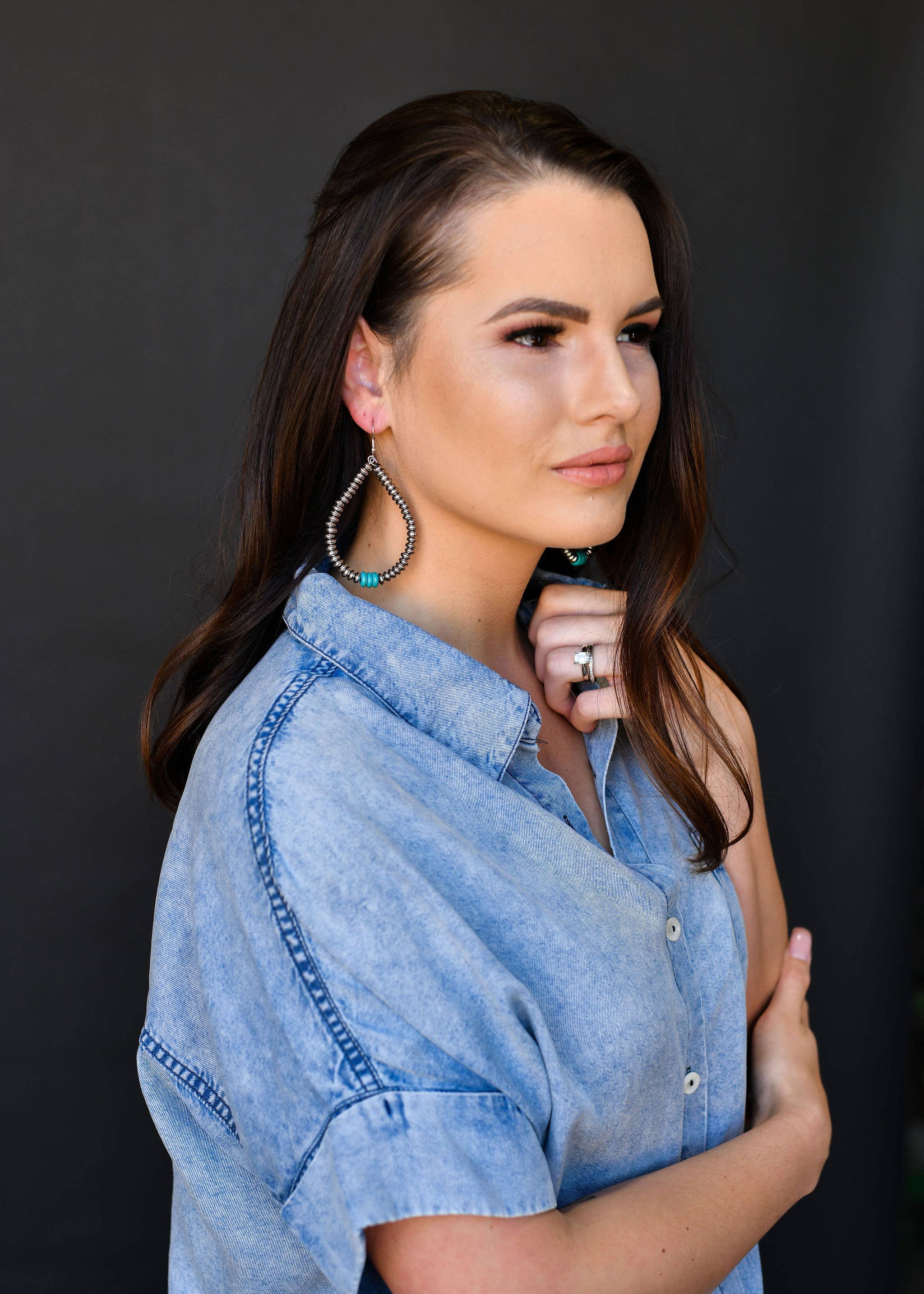 Desert Drop Teardrop Earrings