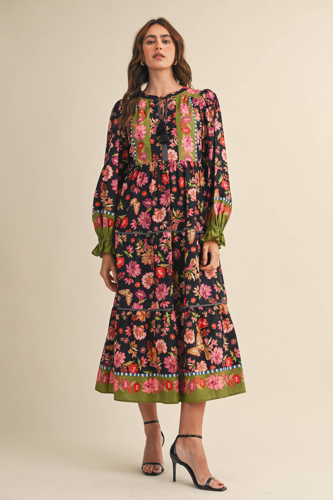 The Midnight Botanical Wander Dress