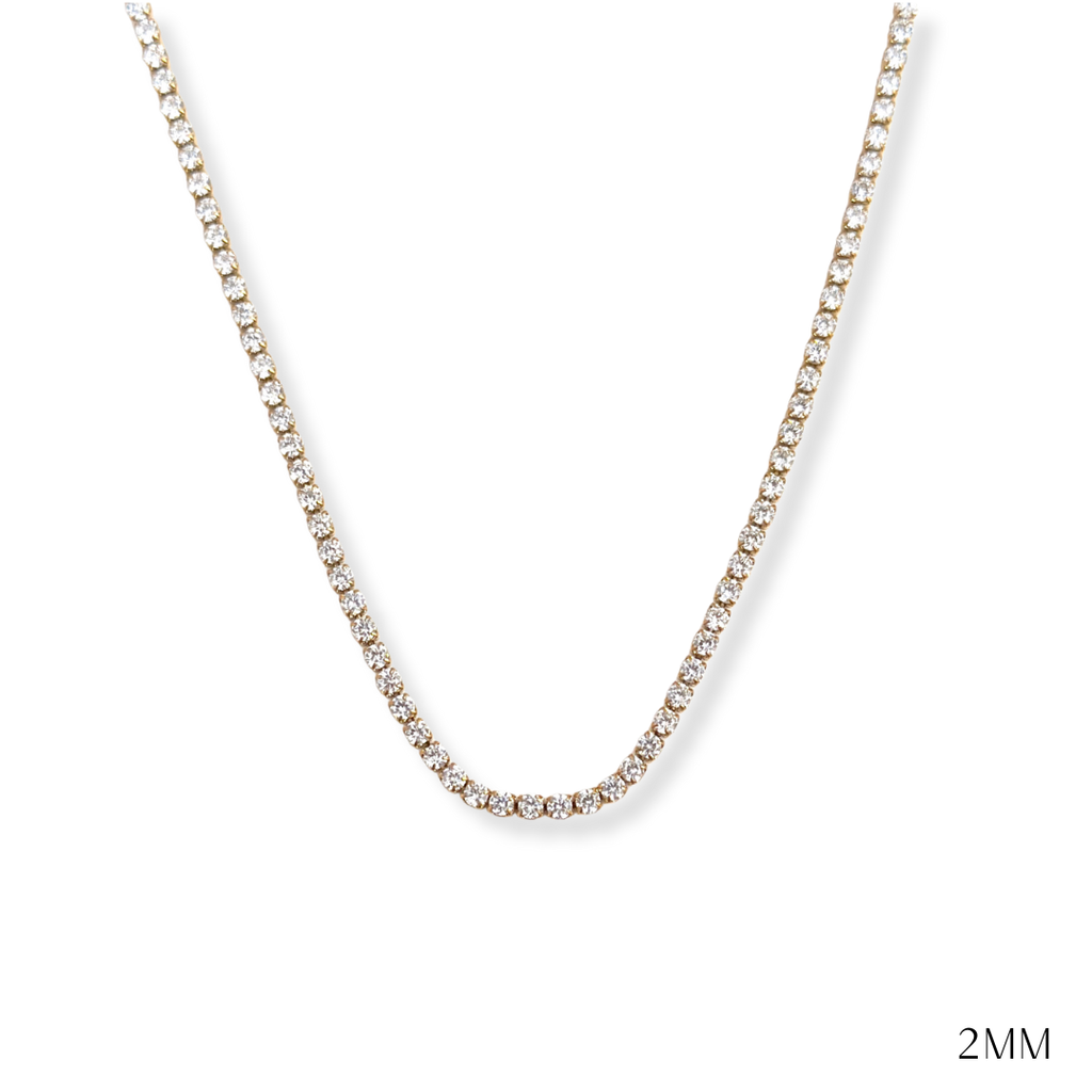 The Golden Glow Tennis Necklace