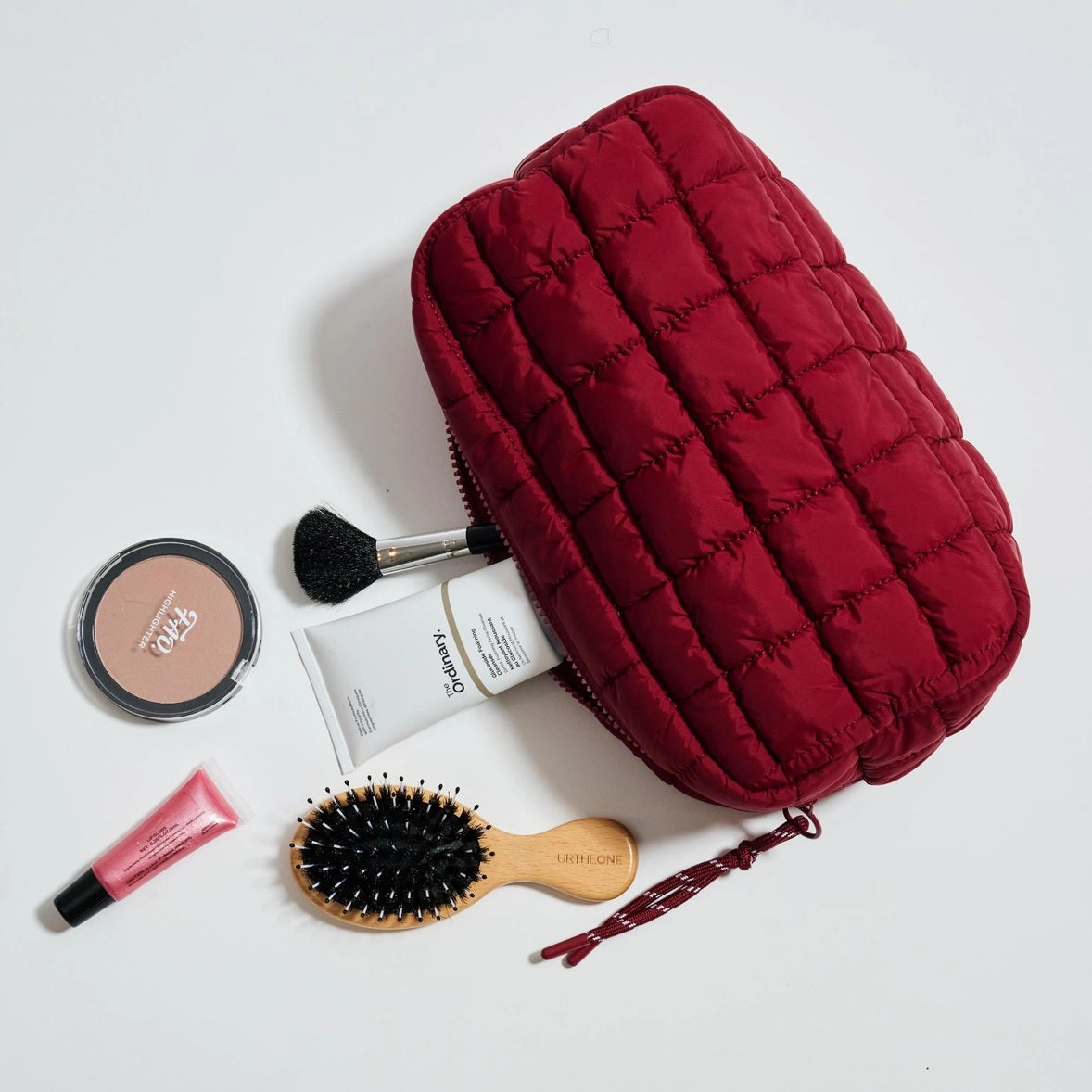Cloud Nine - Quilted Puffer Nylon Cosmetic Pouch