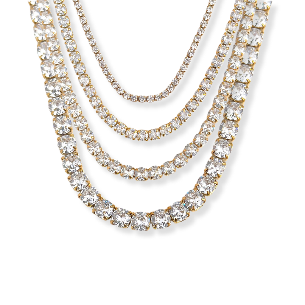 The Golden Glow Tennis Necklace