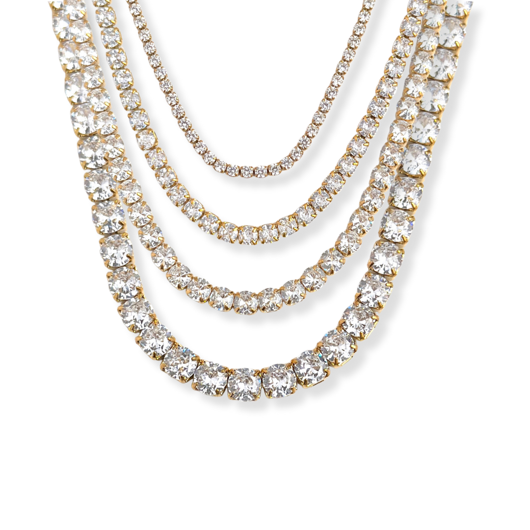The Golden Glow Tennis Necklace