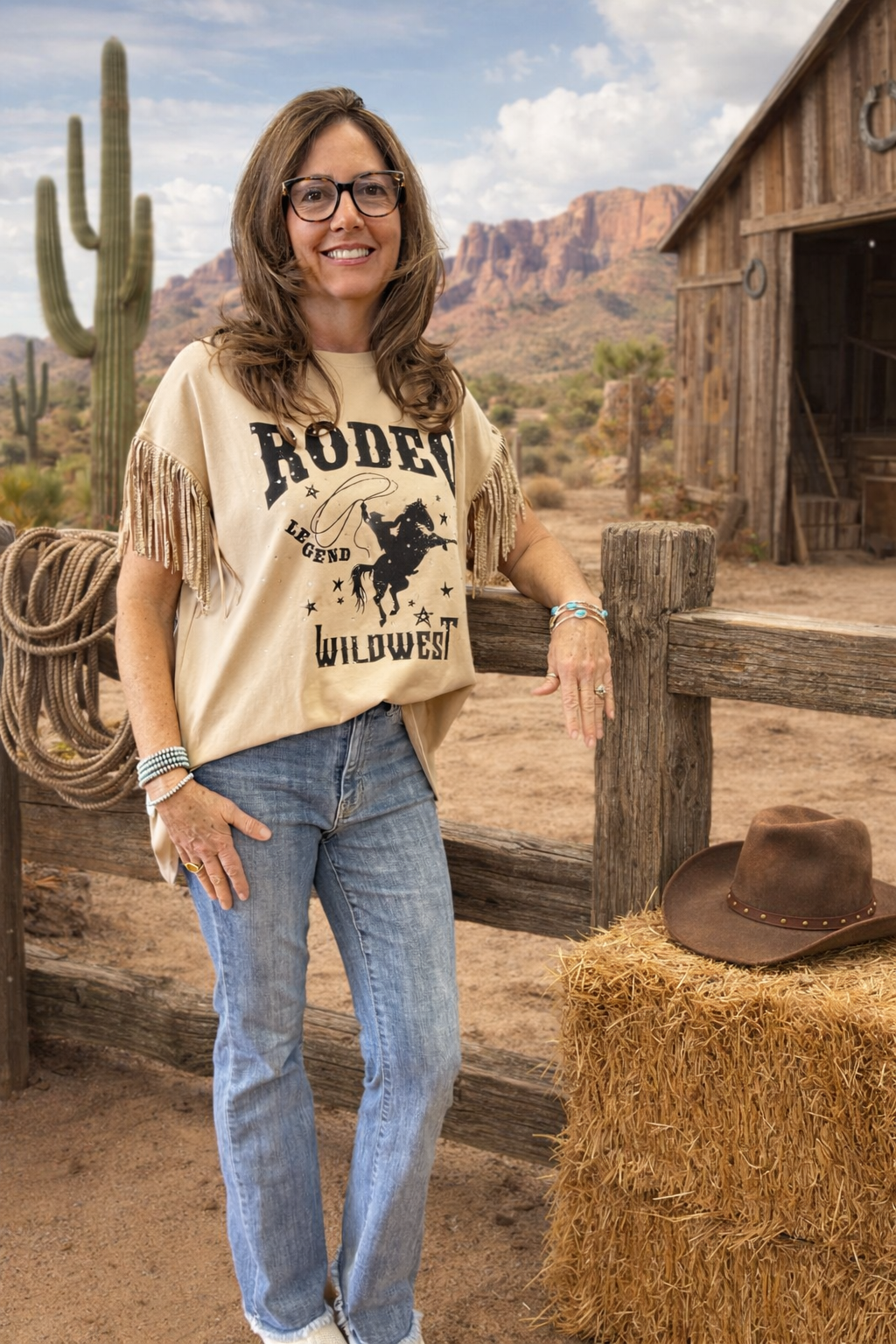 The “Rodeo Rhinestone Tee”