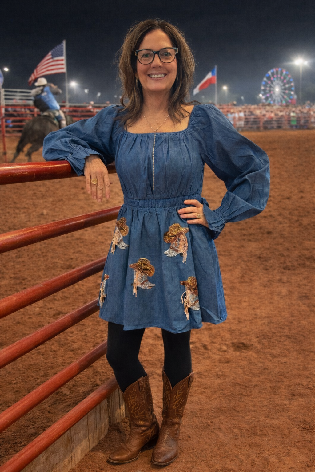 The “Sequin Saddle” Dress