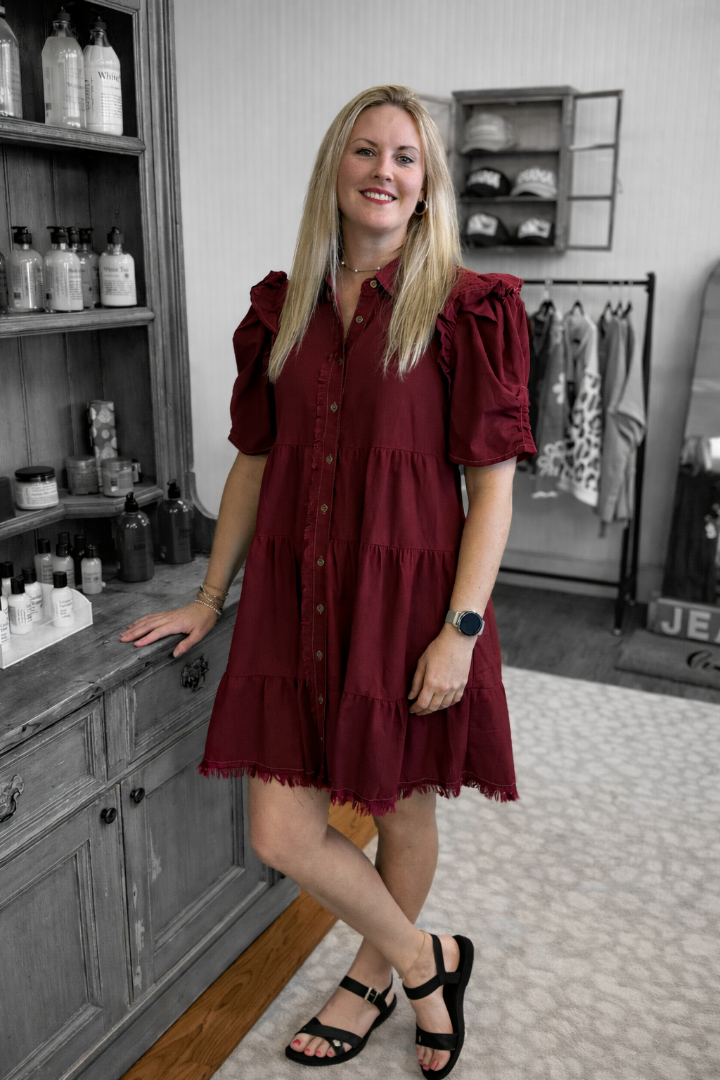 Cherry Pop Prairie Dress
