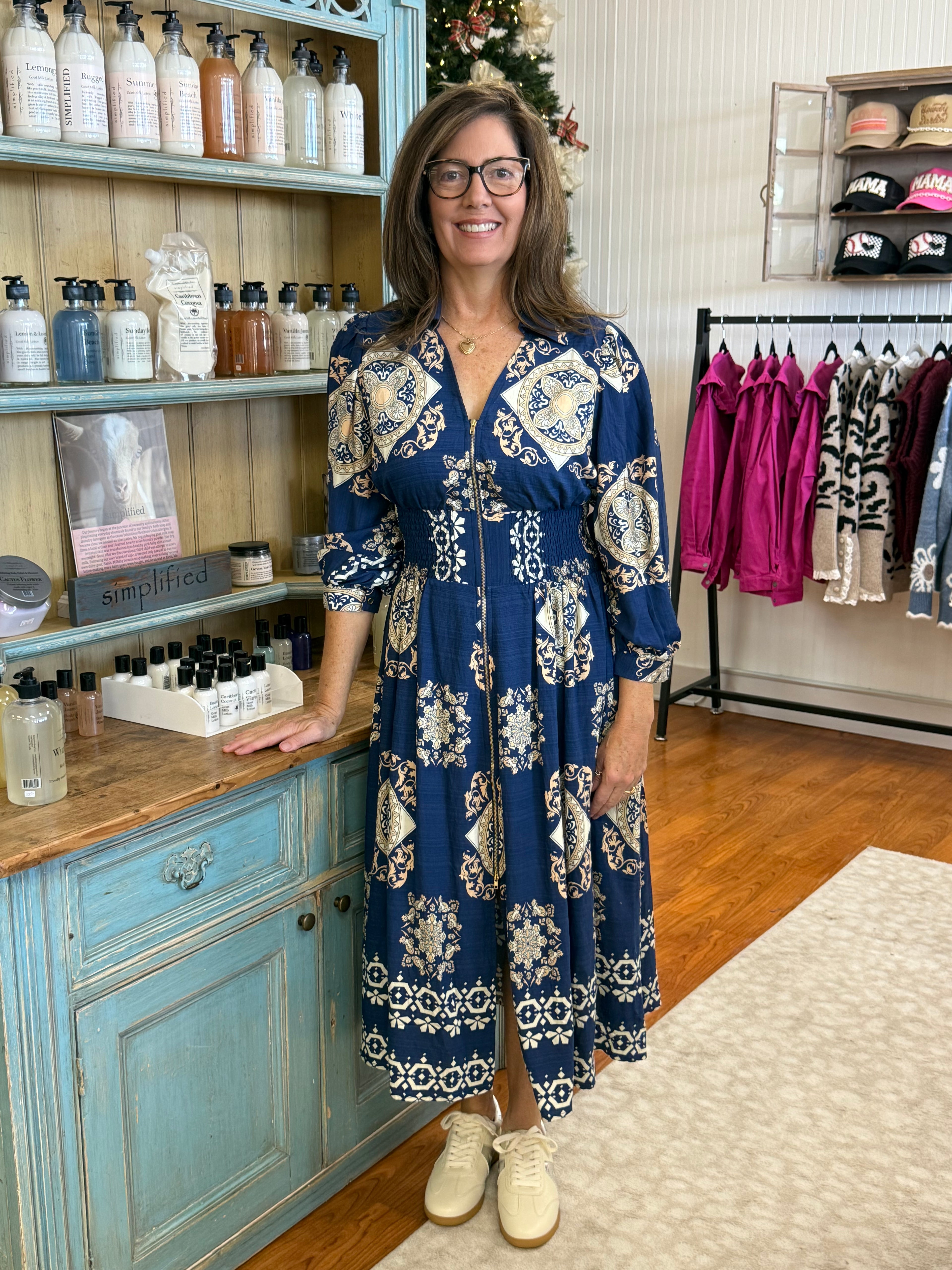 Midnight Meadow Maxi Dress