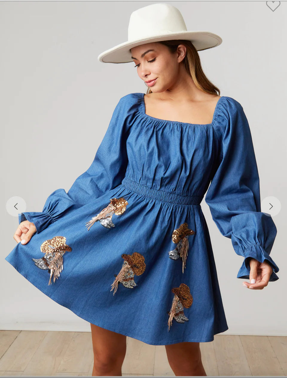 The “Sequin Saddle” Dress