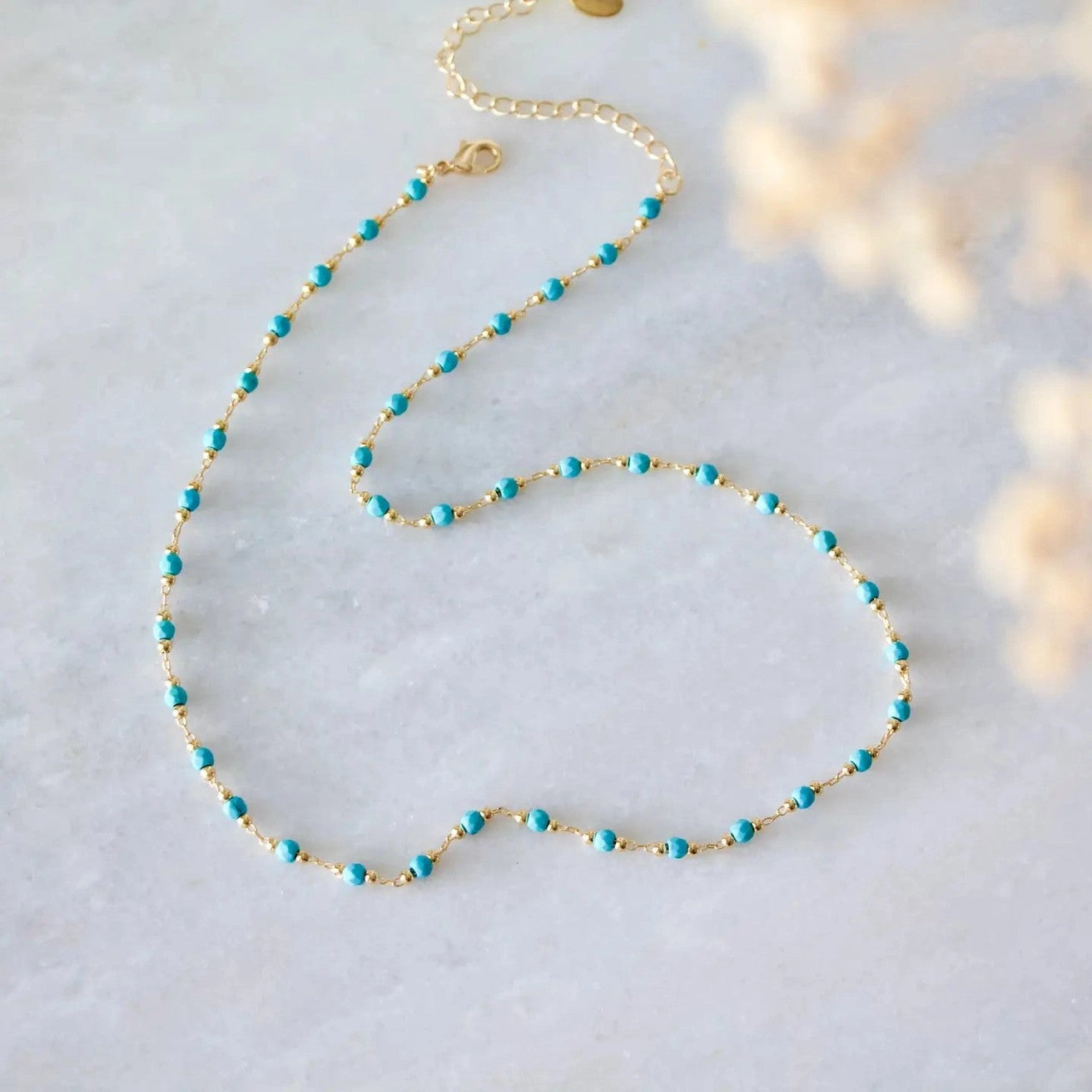 The Blue Skies Beaded Necklace