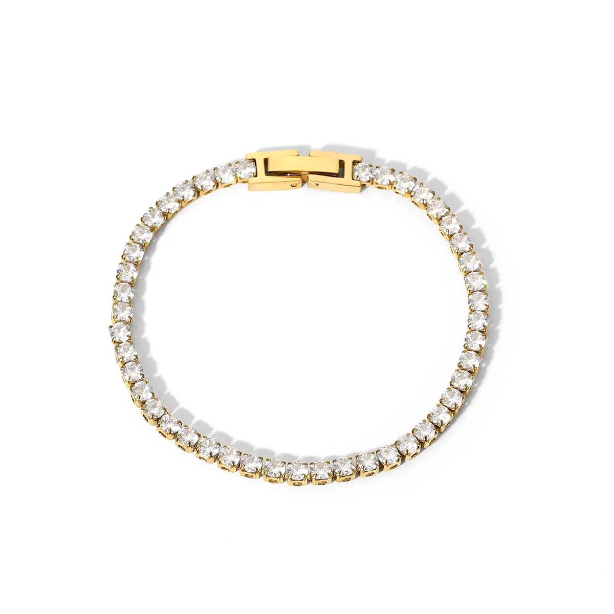 The Champagne Sparkle Tennis Bracelet