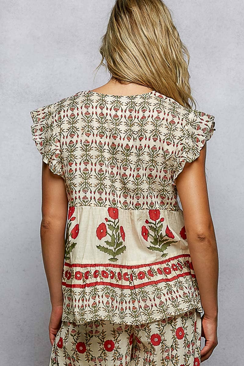 The Poppy Patch Peplum Top