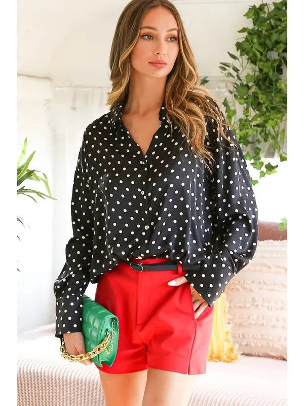 The Paris Polka Dot Blouse