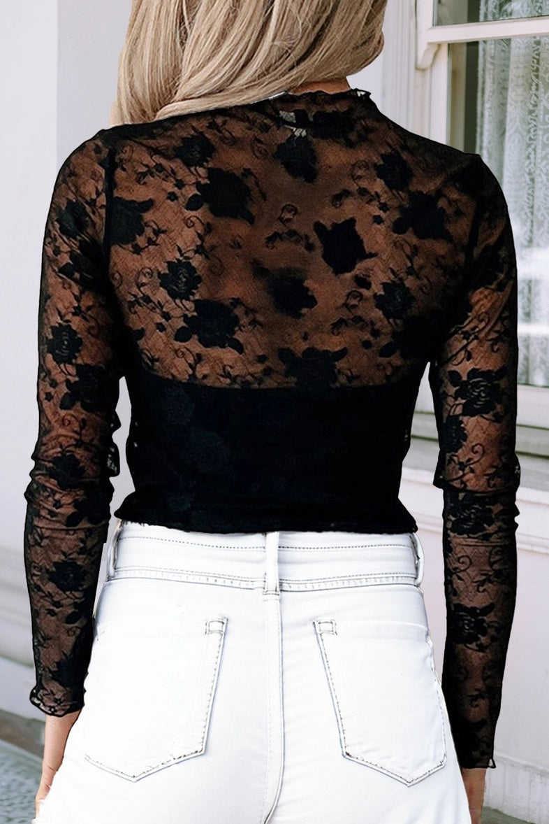 Midnight Lace Top