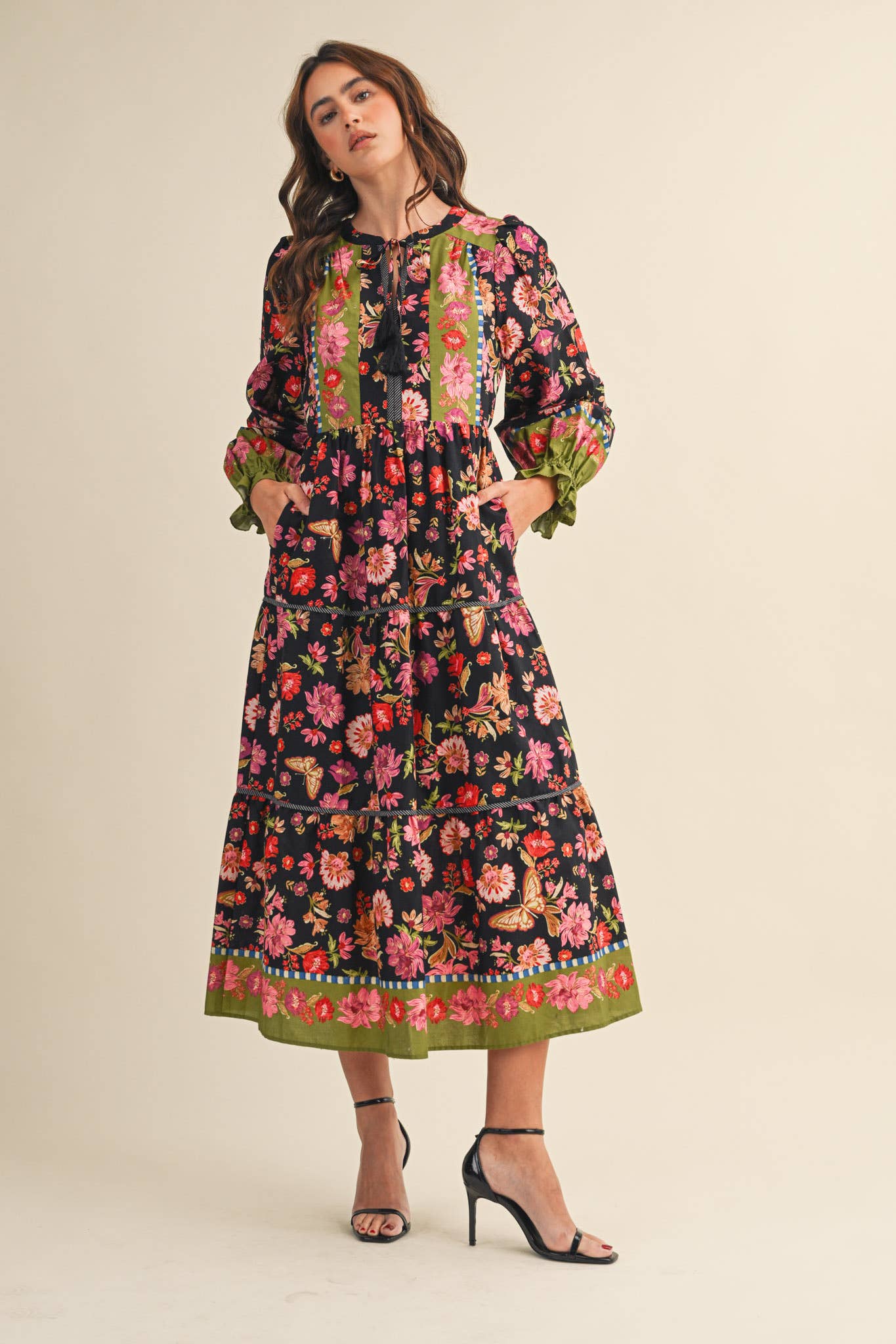 The Midnight Botanical Wander Dress