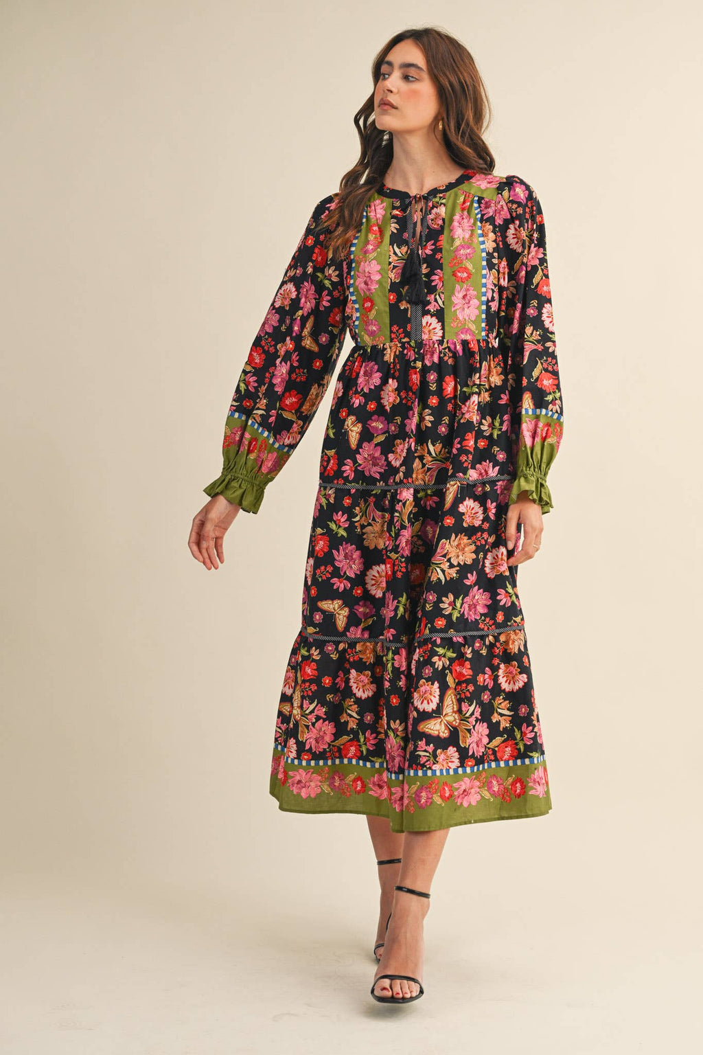 The Midnight Botanical Wander Dress