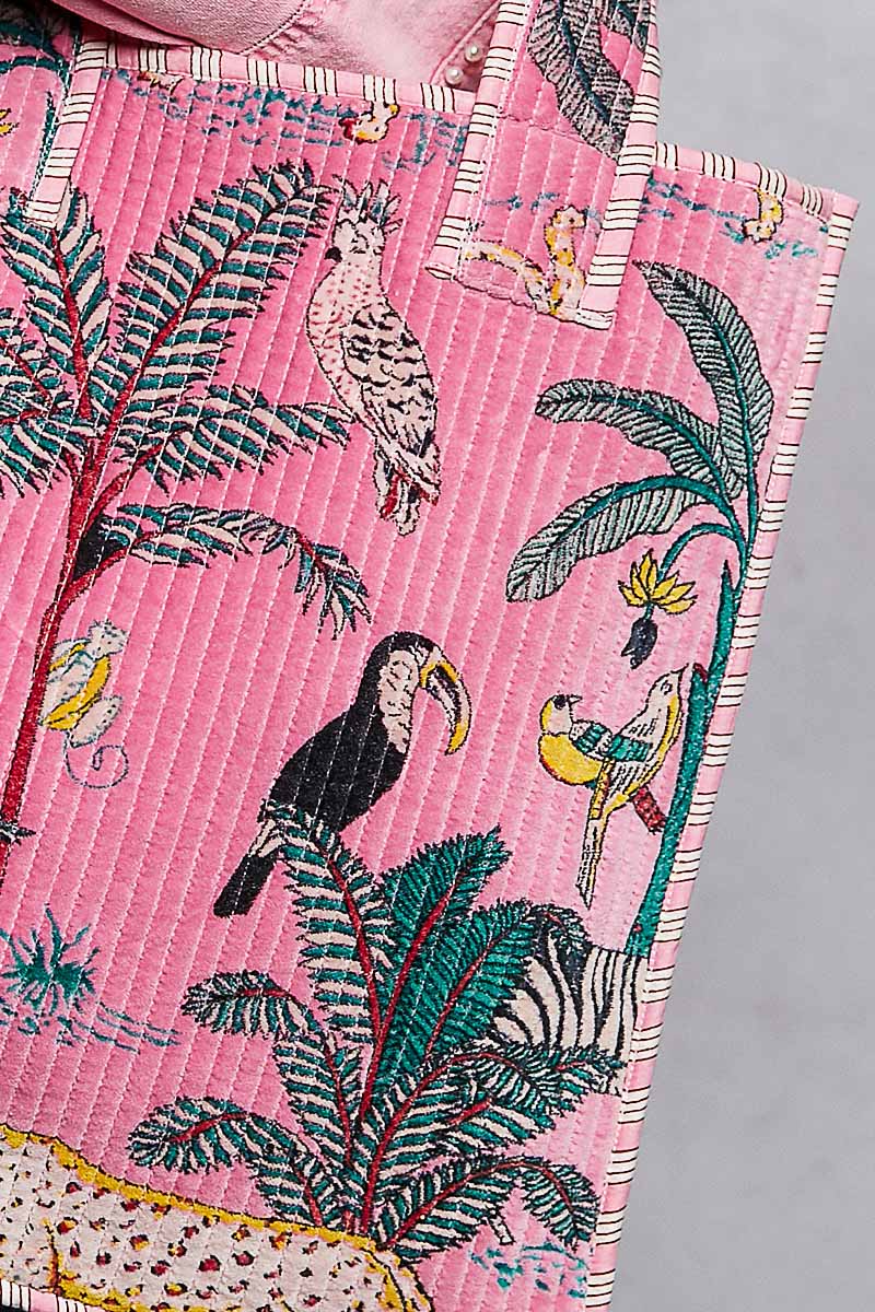 The Pink Palm Paradise Tote