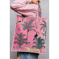 The Pink Palm Paradise Tote