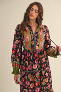 The Midnight Botanical Wander Dress