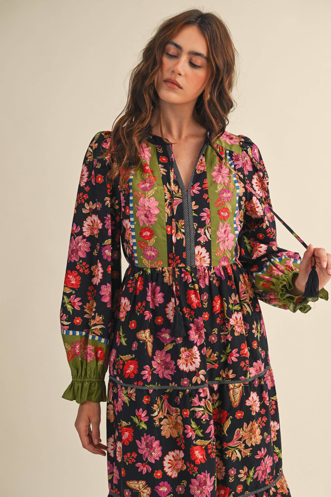 The Midnight Botanical Wander Dress