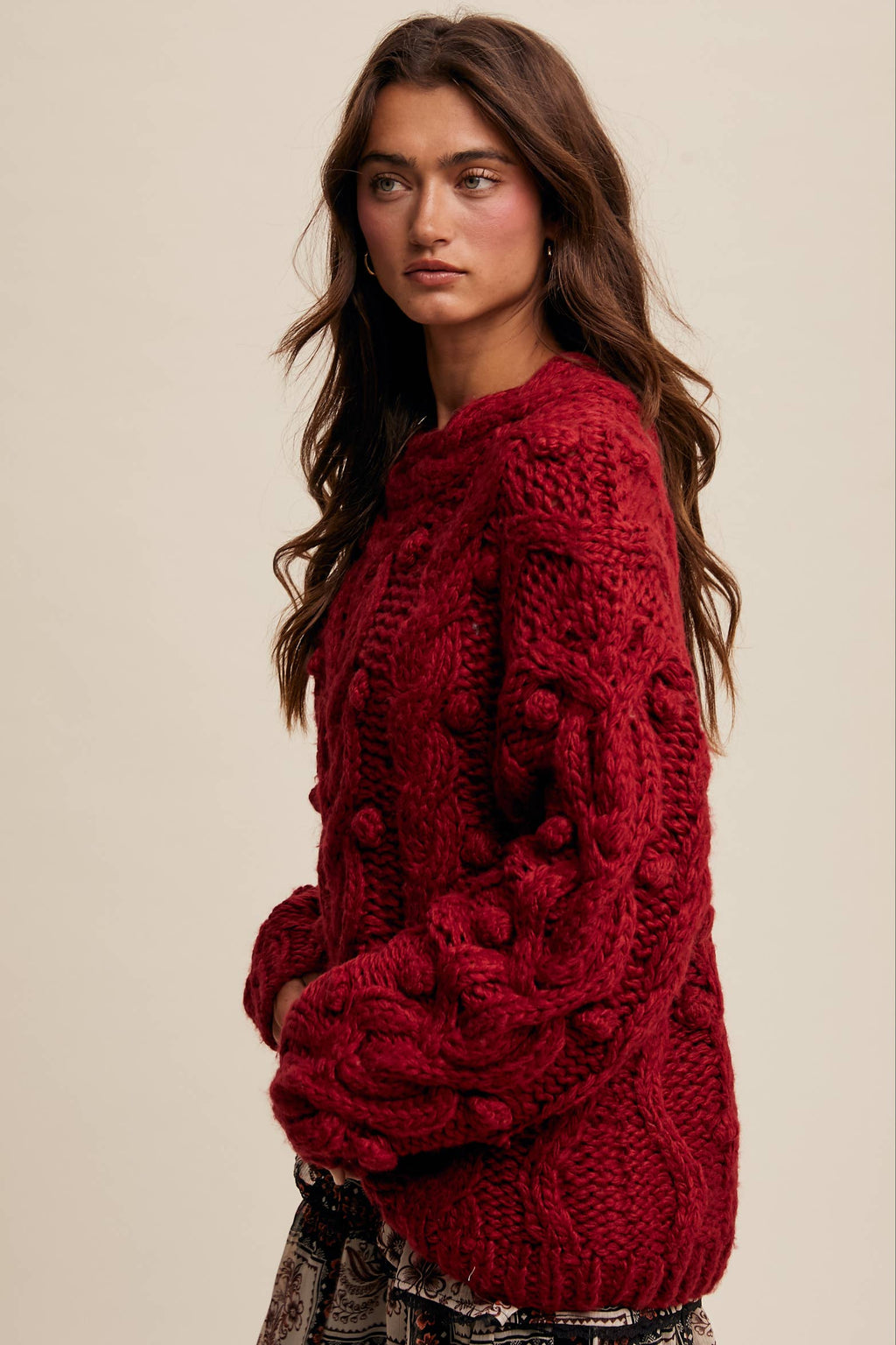 The Cranberry Cloud Cable Knit