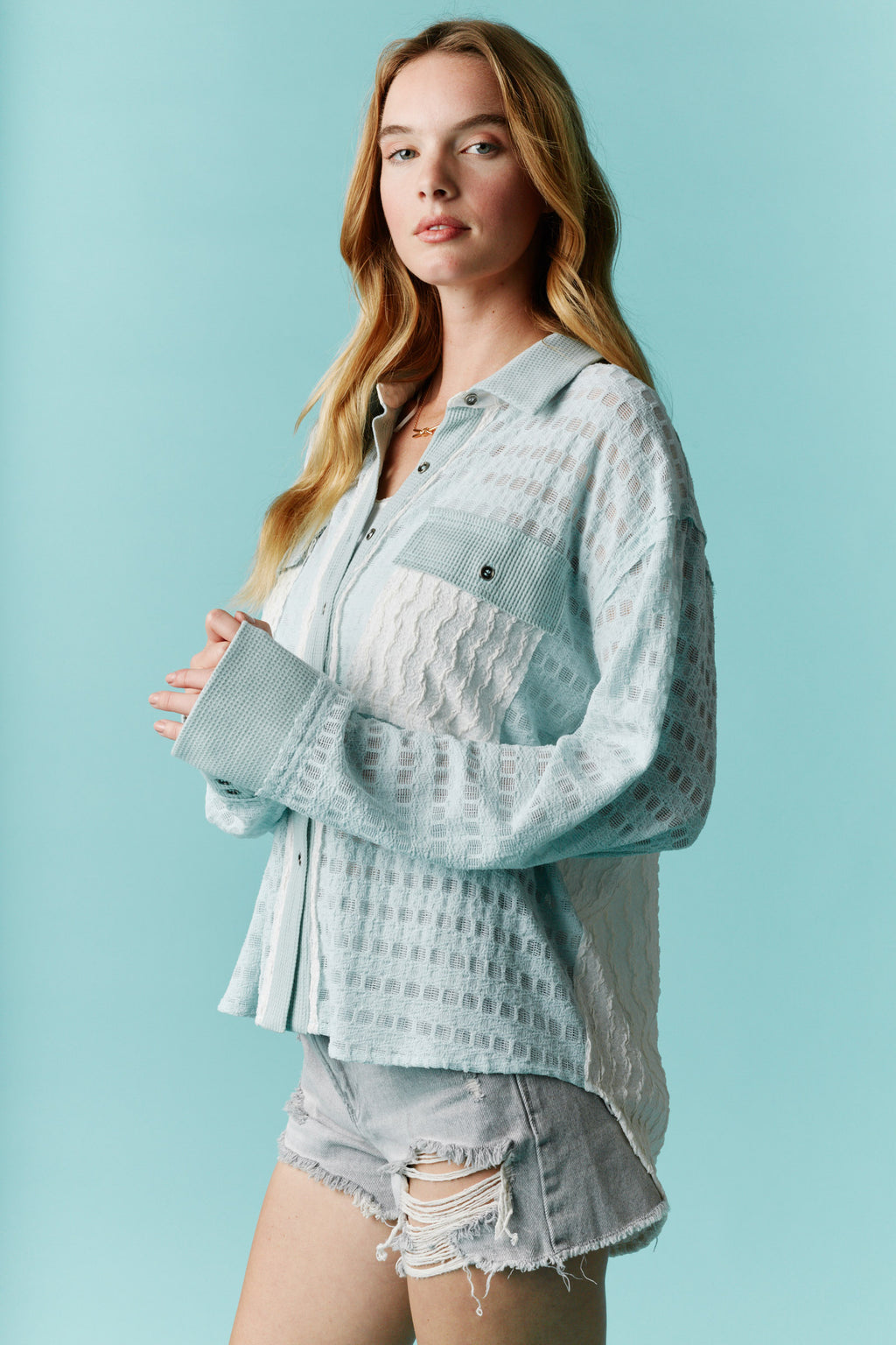 The Sea Glass Breeze Button-Up