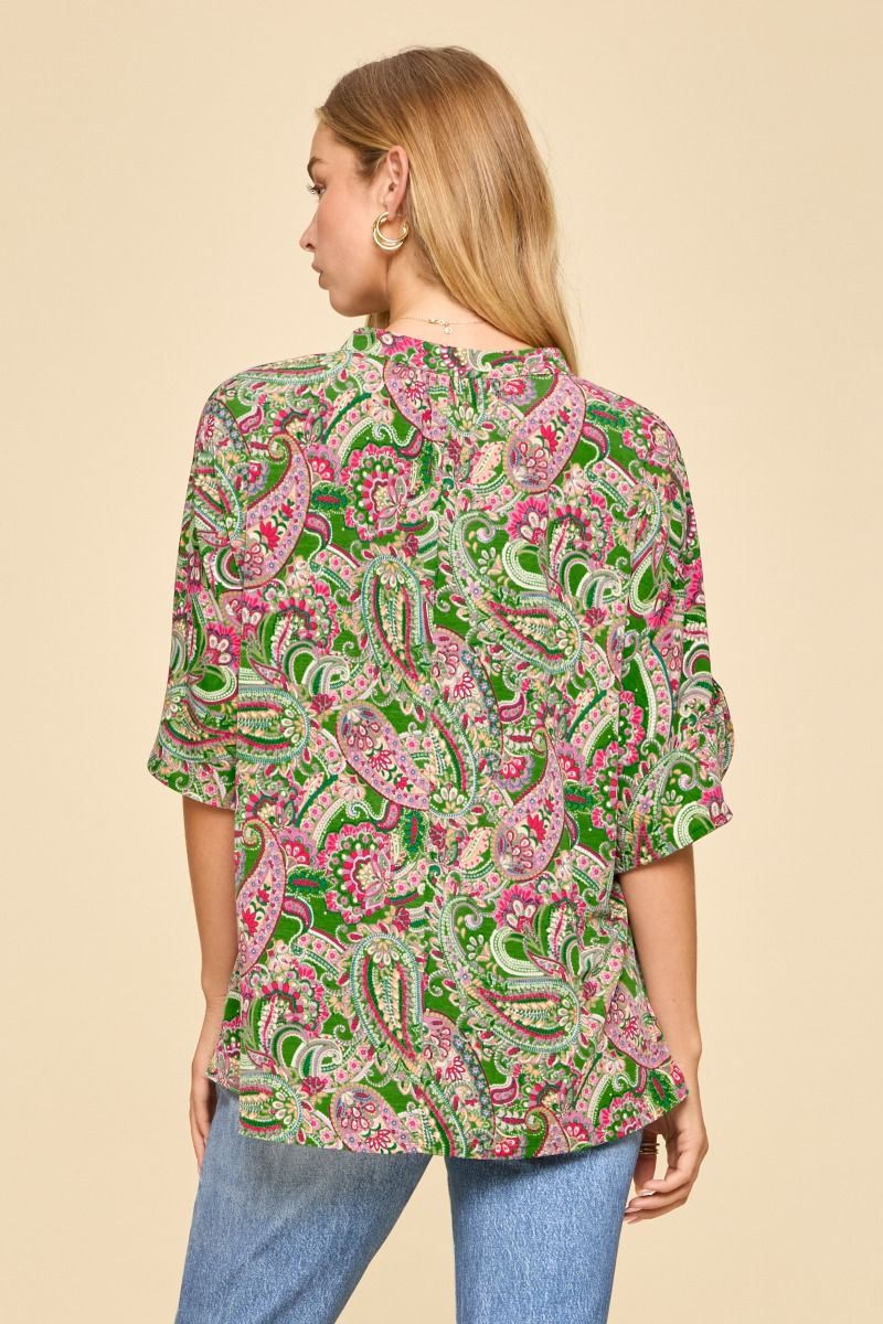 Garden Party Paisley Top
