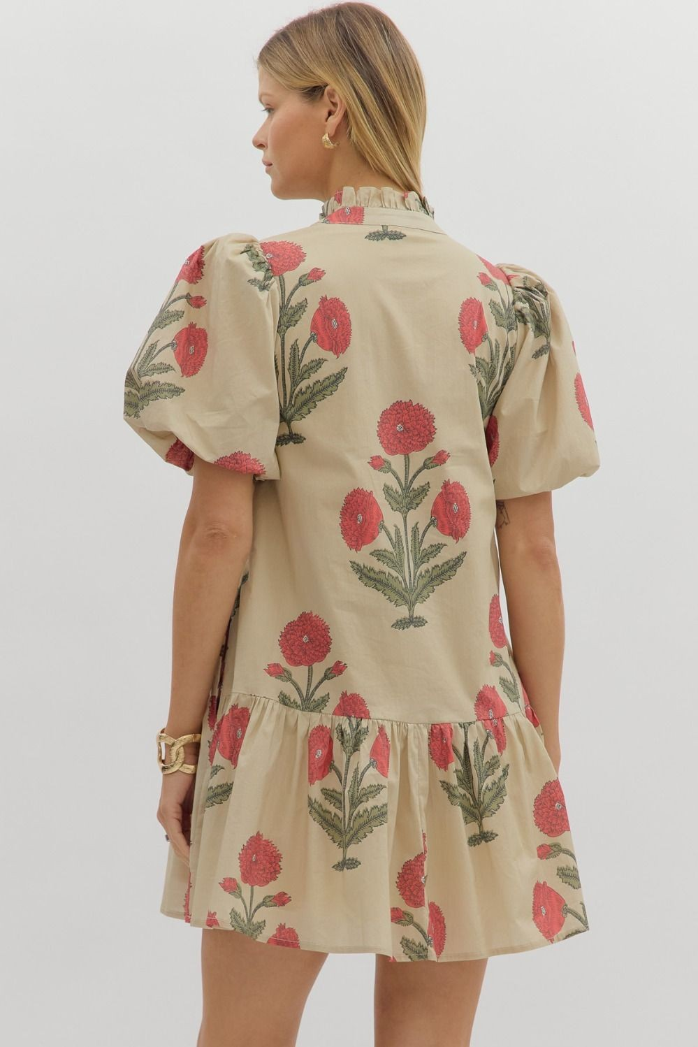 Floral Short Mini Dress