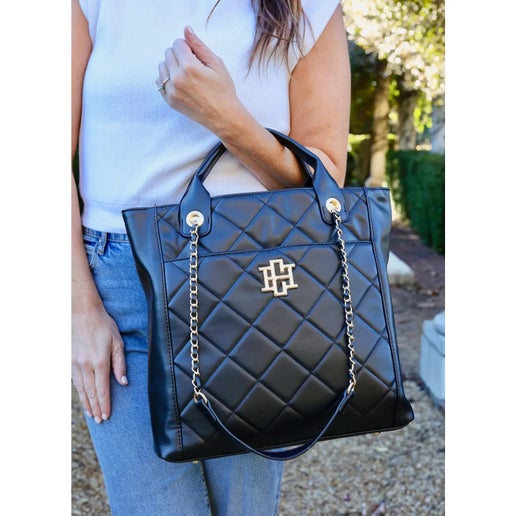 Kinzley Tote Black Quilted