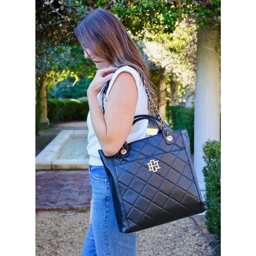 Kinzley Tote Black Quilted