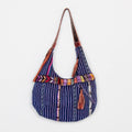 Leather Fringe Embroidered Shoulder Bag