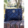 Madelyn Clutch/Crossbody Black Quilted