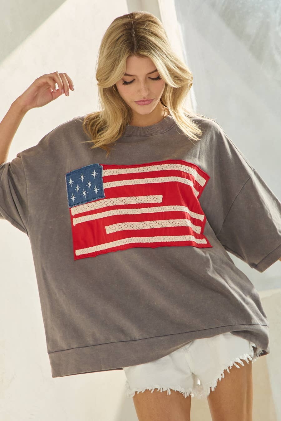Americana French Terry Short Sleeve Pullover
