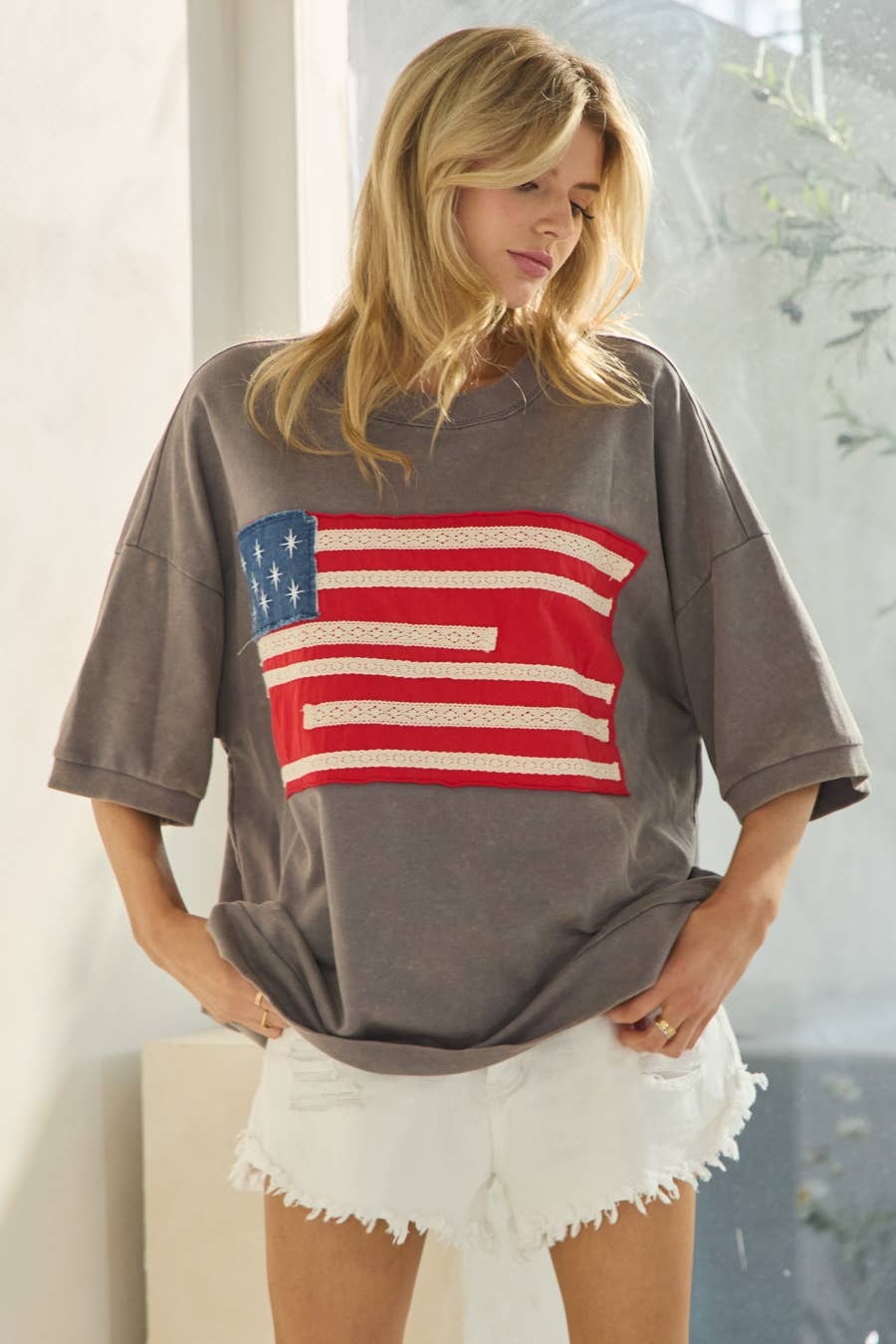 Americana French Terry Short Sleeve Pullover