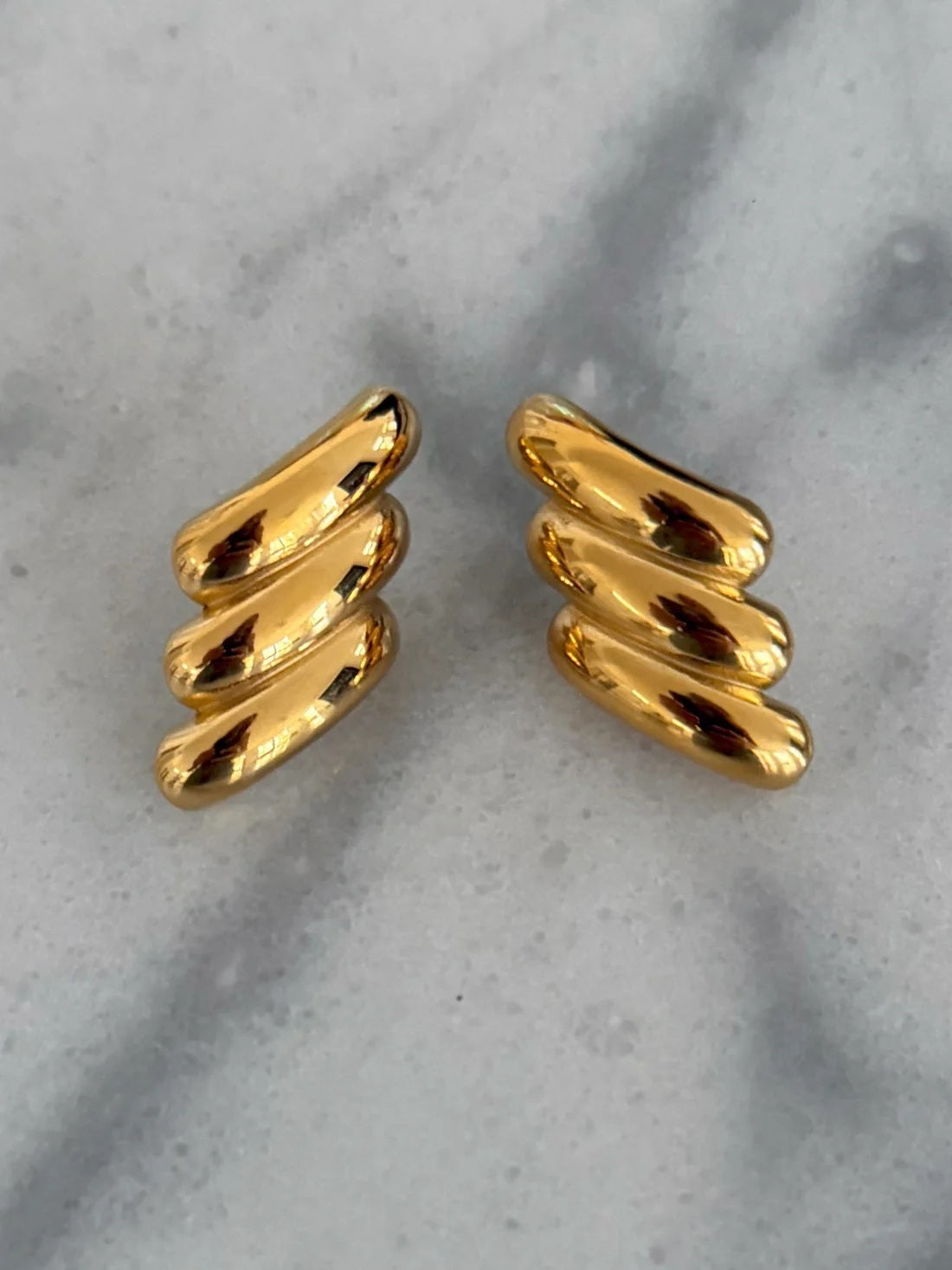 Swirl Gold Earrings
