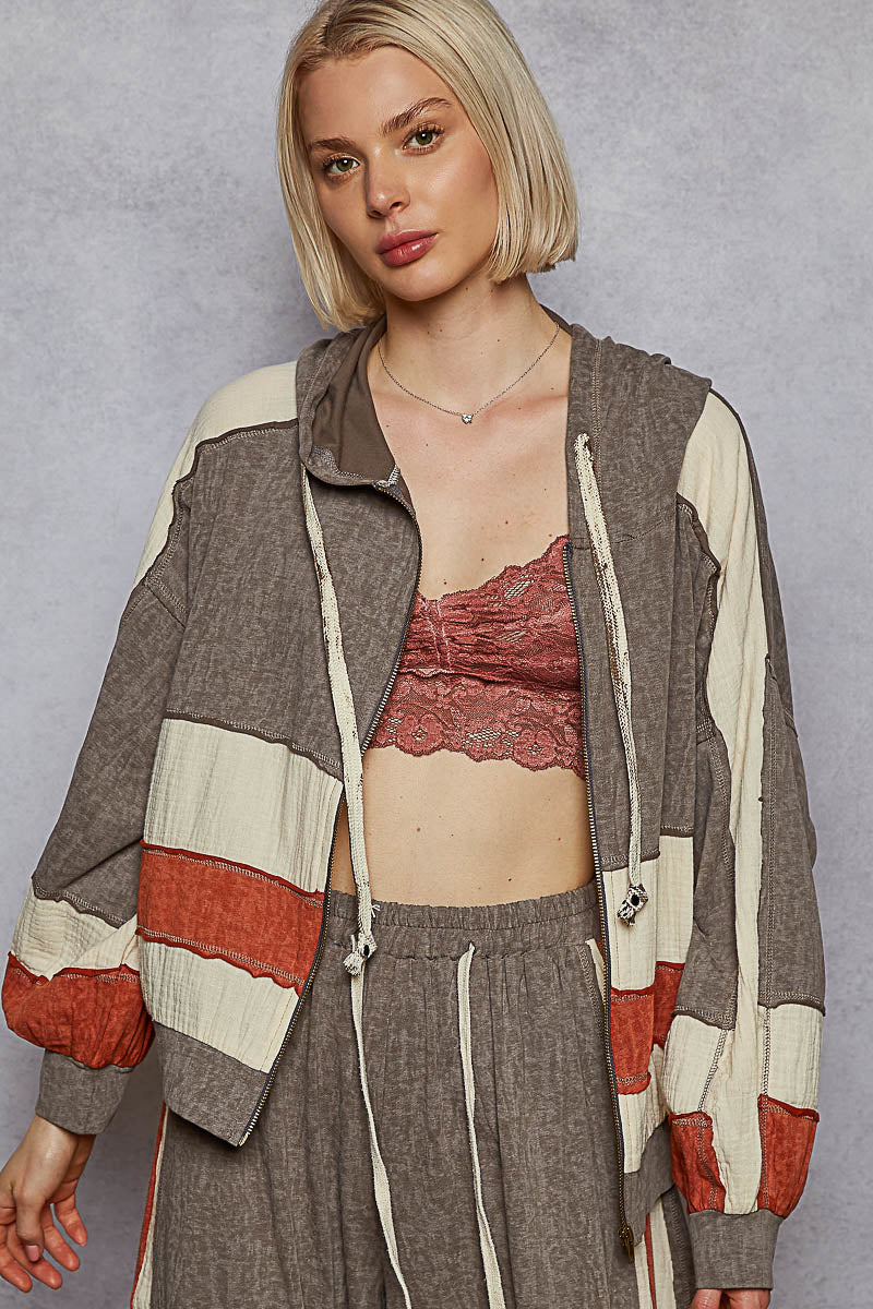 Relaxed Fit Hoodie Zip