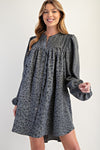 Animal Printed Button Down Swin Dress